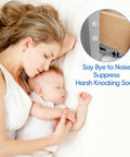 Round Silicone Cabinet Door Bumpers 192 Piece Pack Self Adhesive Furniture Pads Clear Anti Squeak Protectors For Drawers Doors And Cabinets Ultra Sticky Straight Forward Install with mother holding sleeping baby.