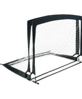 Portable Pop Up Soccer Goal Net Set For Backyard Practice 4 Foot By 3 Foot Pack Of 2 With Carrying Bag Durable Fiberglass Frame All Weather Netting