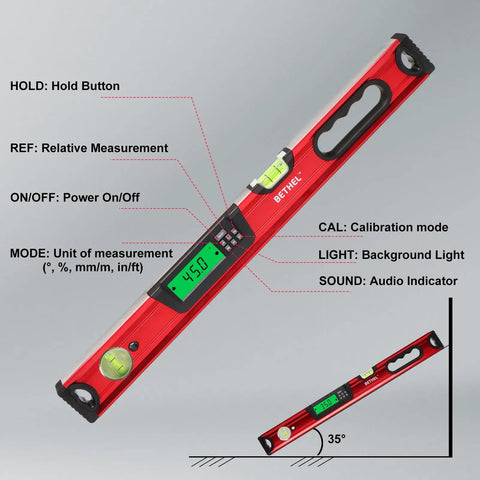 Heavy Duty Digital Torpedo Level Featuring Real Deal Precision For Dead On Angles And Seriously Strong Magnet Hold That Never Drops Its Plumb Point On Any Grindy Job Site