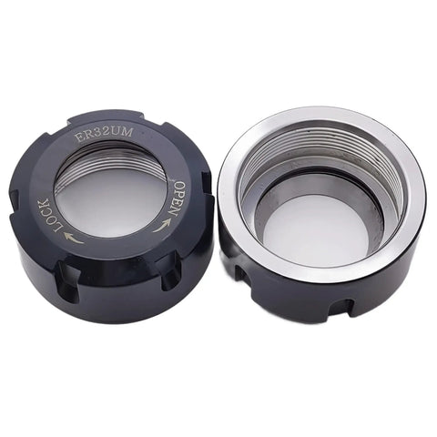 ER32 UM Collet Clamping Nut With Dynamic Balance Holes For CNC Milling Chuck Holder Lathe 2 Pack Hardened 42Cr Steel