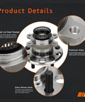 Detailed view of Rear Wheel Hub And Bearing Assembly for Hyundai Elantra 2007 to 2012 2.0L with features highlighted