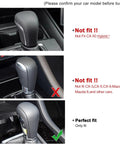 Mazda 3 And CX-30 CX-50 Gear Shift Knob Cover Dope Carbon Fiber Style Interior Trim And Gear Panel Sticker compatibility chart