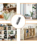 No Sweat Heavy Duty Metal Shelf Pegs 50 Pack Five Millimeter Cylinder Pins displayed with shelving and books.