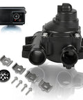 3/4 Inch Dual Ports Paddlewheel Flow Meter Assembly With 15659 Right Angle Cover Built For Fleck 2510 And 5600 Valves