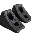 Heavy Duty Wheel Chocks Set Pack Of 2 For Safe Vehicle Stabilization During Repairs, Ramps And Lifts, Non Slip Rubber Construction, Durable Tire Immobilizers For Home Garage And Shop.