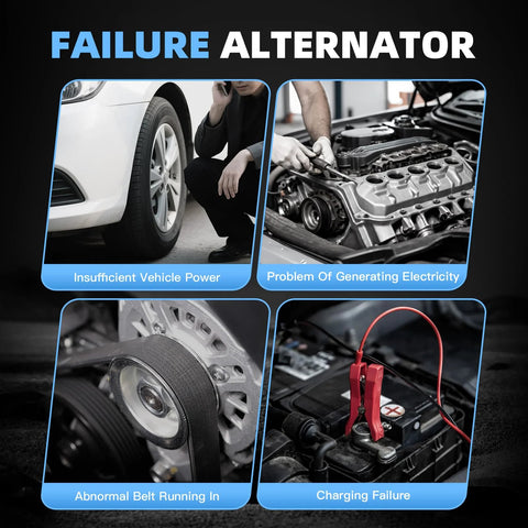 Power Up Your Ride With This 14V 130A Alternator For Honda Ridgeline 2017-2020 Odyssey 2018-2020 Pilot 2016-2020 Passport 2019-2020 And Acura MDX 2014-2020 3.5L V6 Replacement Replaces 31100-5J6-A51 311005J6A01 104211-8510, showing alternator issues like insufficient power, generating electricity problems, abnormal belt running, charging failure