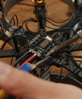 Soldering a circuit board on a drone frame using Carbon Fiber Sheet 300x200x5mm 3K Glossy Pultruded Flat Plate Plain Weave