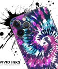 Full Body Skin Decal Wrap Kit For iPhone 11 Spiral Tie Dye V3 With Air Release Adhesive Bubble Free Application Ultra Smooth Silk Finish