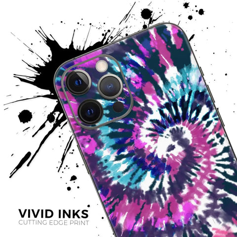 Full Body Skin Decal Wrap Kit For iPhone 11 Spiral Tie Dye V3 With Air Release Adhesive Bubble Free Application Ultra Smooth Silk Finish