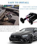 No Nonsense High Output 12V Dual Trumpet Car Air Horn With Compact Compressor shown in an engine bay for easy installation.
