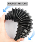 Pro Grade Rack And Pinion Boot Kit With Dustproof Silicone Inner Tie Rod Boot Set in hand showing flexibility and design
