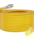 Tough As Nails Heavy Duty Outdoor Extension Cord 100 Ft Waterproof With Lighted End Flexible Cold Resistant 12 AWG SJTW 3 Prong