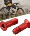 M5 Rear Derailleur Guide Wheel Screw Set In Lightweight Aluminum Alloy with thread locking glue, red screws shown, used for bike maintenance