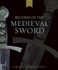 Cover of 'Records of the Medieval Sword' with detailed knightly blade, "Deep Dive Into The Medieval Sword Origins Development And Use Of The Two Edged Knightly Blade From The Great Migrations Through The Renaissance With Rich Historical Insight And Battle Craft Knowledge."