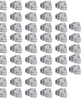 Heavy Duty 50 Pack 3 8 Inch Duplex Wire Connector 90 Degree Sweep Elbow Zinc Alloy Cable Fittings in multiple views.