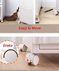 Roll Like Butter With These Tough Office Chair Casters Universal Furniture Mover Wheels Quick Snap On Setup, featuring a brake and easy movement.