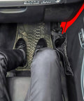 Interior view with installed DP3 Front Door Storage Pockets for Jeep Wrangler JK JKU 2011 2018 Grab and Go Organizer