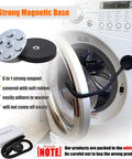 Premium Magnetic Washer Door Prop For Front Load Washers Keeps Gasket Dry And Fresh By Holding Door Ajar With Killer Magnet Base and flexible hose.