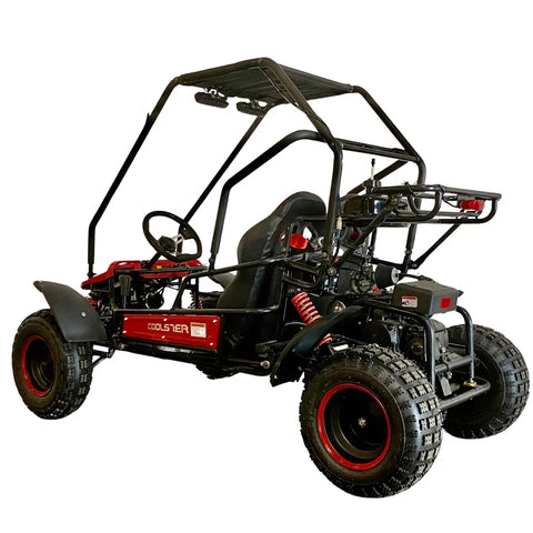 125cc Premium Two Seater Go Kart With Automatic Transmission And Reverse LED Headlights Safety Speed Governor Off Road Buggy GK6125B