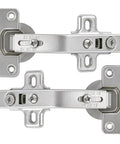 Kickass Corner Cabinet Hinges 2 Pack For Lazy Susan Setups featuring durable nickel plated design and six way adjustments.