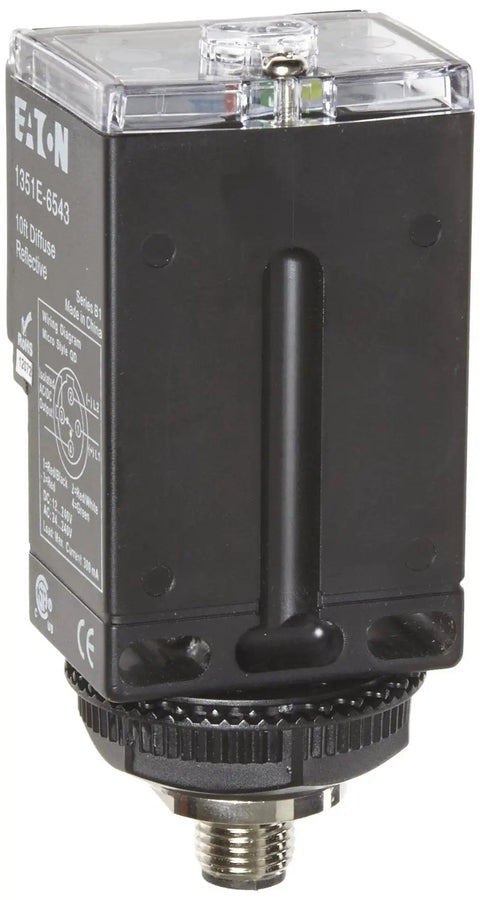 Beefed Up Diffuse Photoelectric Sensor With Infrared LED 10 Foot Sensing Range Adjustable Gain 4 Pin Micro AC Style QD Connector