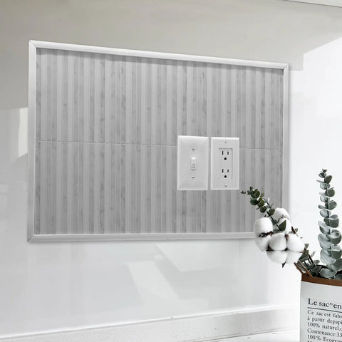 10 Ft Peel And Stick Wall Trim Molding For Edges Borders And Backsplash Tile Edges Flexible Self Adhesive White framing a light switch