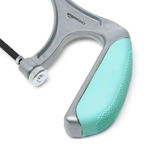 Detail of saw handle from 165 Piece Household Tool Set With Bag In Turquoise Featuring Hammer Pliers Screwdrivers Level Hex Keys Saw And Picture Hanging Kit, Durable Steel Alloy Tools With Wide Mouth Storage Case For Everyday DIY