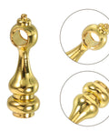 Golden Zinc Alloy Shelf Rail Brackets Kit With Decorative Posts Protect Glass Edges From Scratches No Fuss Install 24 Piece Set