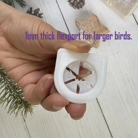 4 Pcs White FlexPort Replacement Parts For Perky Pet Squirrel Be Gone Max Wild Bird Feeder With 0.6Mm And 1Mm Thick Options Fits Small And Large Birds Perfectly Easy Install Durable Design Enhance Your Feeding Experience Today