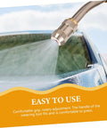 Portable High Temperature Steam Cleaning Accessories Kit With Pro Grade Heavy Duty Adjustable Hose Nozzle spraying car