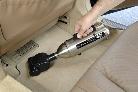 Beast 500W Hand Vacuum With Turbine Brush, 120V, Satin Nickel Finish, Ultra Lightweight 2.7 lb Pro Grade Build in car use