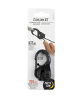 Beefy Aluminum Rope Tightener With Cam Lock And Quick Release packaging showing 280 lbs max capacity for camping gear