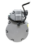 Top Shelf Remanufactured Air Conditioning Compressor showing metal housing and electrical connector for efficient operation.