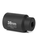 38mm Socket For Half Inch Drive Deep Impact, Spindle And Axle Nut Socket, 12 Point Chrome Molybdenum, Deep Well Hub
