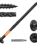 14 x 5 Wood Structural Lag Screws 108 Pieces Beefy Star Drive Decking Screws For Timber Log Landscaping Wood Rust Resistant
