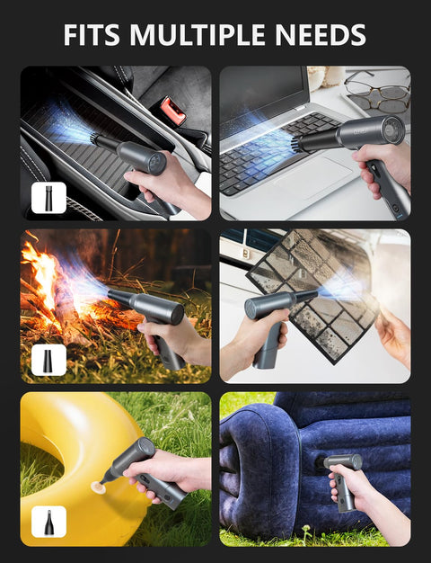 Beast Cordless Air Duster For PC Keyboard And Car Electronics Cleaning Kit With 130,000 RPM Brushless Motor in various uses