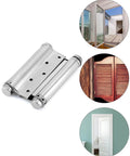 Built Tough Heavy Duty Cafe Saloon Door Swing Hinges 5 Inch Stainless Steel Self Closing Double Action 4 Pack With Pins And Screws Fits 1.57 To 1.77 Inch Thick Doors in various door setups