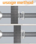 Hella Durable 4-40 Phillips Flat Head Machine Screws And Hex Nuts Assortment Kit Featuring 260 Pieces Of 304 Stainless Steel Countersunk Fasteners With Locking Washers installation demonstration with flat head screws and nuts.