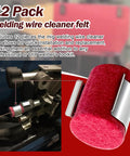 Welding Wire Cleaner Pads Red Felt Lubricator Pads For Wire Feeders 12 Pack, enhancing smooth wire feeding.