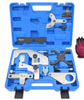 Beefed Up Camshaft Alignment Locking Timing Tool Kit For Ford EcoBoost 1.5T 1.6T 2.0T 2.3T Volvo EcoBoost Models And Jaguar Land Rover Evoque 2.0T Replaces 3031552 3031565 3031097 303748 in blue case with red gloves