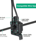 20 Pack Low Voltage Wire Connectors For Landscape Lighting, Waterproof Cable Joiners showing wire gauge compatibility