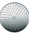 8 Inch Rain Showerhead Two Spray Modes Rain And IntenseRain Easy Clean QuickClean Chrome Finish front view