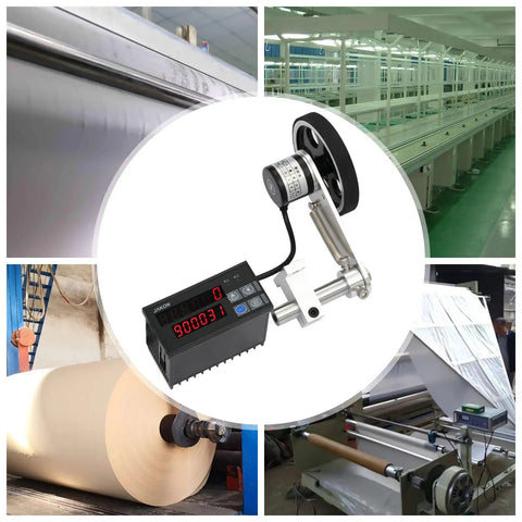 Slick Digital Roller Length Counter Loaded With Dual Relay Outputs And Dead Simple Setup Measures Feet Inches Meters Or Yards Up To 999999 Units For Killer Cutting Operations