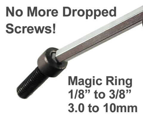 MagicRing Ball End Hex L-Key Set, 22-Piece, Inch And Metric, Free-Hand Grip, Hardened Tool Steel, Securely Grips Screw Heads And Free Positioning, Includes Ball End Sizes 1.5, 2.0, 2.5mm And MagicRing Range 3, 4, 5, 6, 8, 10mm