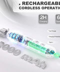 Cordless Electric Nail File Drill With Rugged 2000 Mah Battery And Bright Led Lamp showing clear charging features and operation details.