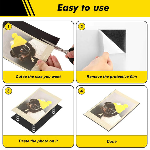 Steps to use 36 Pack Magnetic Sheets With Adhesive Backing 8 By 11 Inch Peel And Stick 20 Mil Magnetic Paper for crafting.