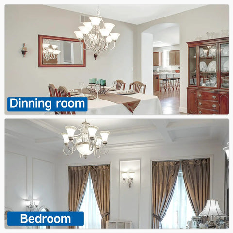 Dining room and bedroom with Ultra Bright 150W Equivalent LED Bulb 2500 Lumen A21 Daylight 5000K For Indoor Lighting E26 Base