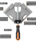 Corner Clamps For Woodworking 2 Pack 90 Degree Right Angle Clamps With Adjustable Swing Jaw Aluminum Alloy Frame Built Tough