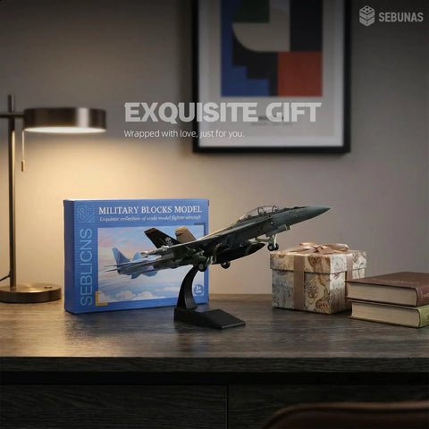 Quick Snap Together F-18 Fighter Jet Model Kit 1 72 Scale Jolly Rogers Edition With Stand No Glue Easy Assembly on desk