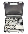 Premium Universal Valve Seat Reamer And Grinding Wheel Set For 31 To 48mm Engines Built With Super Hard Alloy Steel Tough Enough To Handle Any Garage Repair Job At Home Without Breaking The Bank Or Losing Your Mind, open case